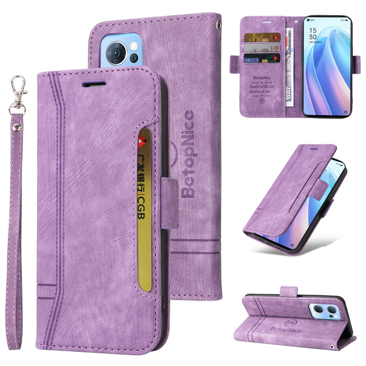 BETOPNICE Dual-side Buckle Leather Phone Case, For vivo S12 Pro / V23 Pro 5G, For OPPO Reno 7 5G Global / Find X5 Lite, For Realme C21, For vivo Y76 5G