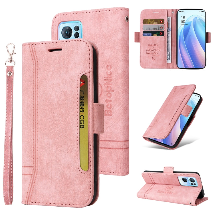 BETOPNICE Dual-side Buckle Leather Phone Case, For OPPO Reno 7 Pro 5G, For vivo Y55 5G Global / Y75 5G Global, For Realme C20 / C11 2021, For OPPO Reno 7Z 5G