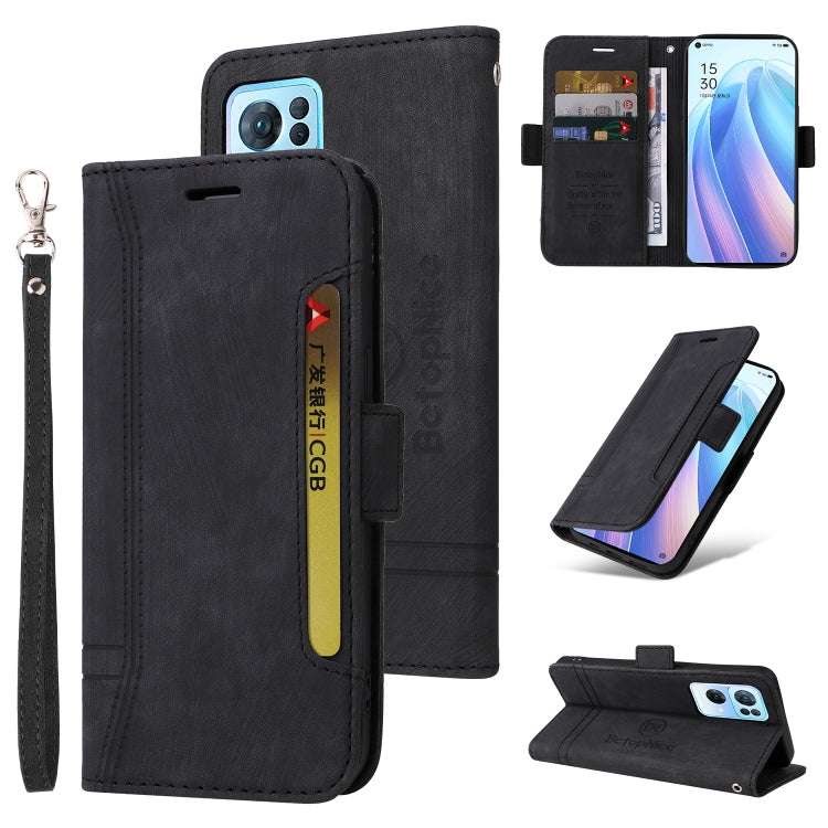 BETOPNICE Dual-side Buckle Leather Phone Case, For OPPO Reno 7 Pro 5G, For vivo Y55 5G Global / Y75 5G Global, For Realme C20 / C11 2021, For OPPO Reno 7Z 5G