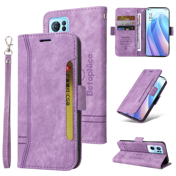 BETOPNICE Dual-side Buckle Leather Phone Case, For OPPO Reno 7 Pro 5G, For vivo Y55 5G Global / Y75 5G Global, For Realme C20 / C11 2021, For OPPO Reno 7Z 5G