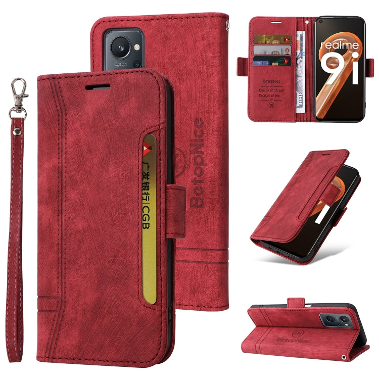 BETOPNICE Dual-side Buckle Leather Phone Case, For Realme 9i / A96 4G / A76 4G / A36 4G, For vivo S12, For OPPO Reno7 / F21 Pro, For vivo S12 Pro / V23 Pro 5G