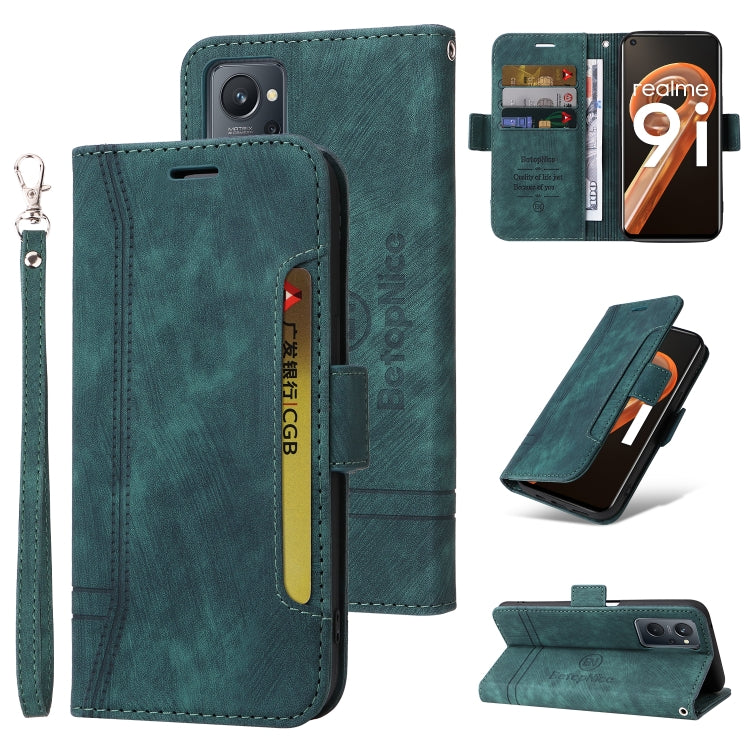 BETOPNICE Dual-side Buckle Leather Phone Case, For Realme 9i / A96 4G / A76 4G / A36 4G, For vivo S12, For OPPO Reno7 / F21 Pro, For vivo S12 Pro / V23 Pro 5G