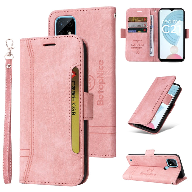 BETOPNICE Dual-side Buckle Leather Phone Case, For vivo S12 Pro / V23 Pro 5G, For Realme GT Neo2 5G CN Version, For Realme C21, For vivo Y76 5G