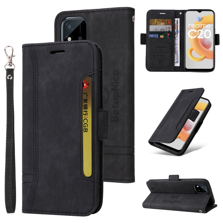 BETOPNICE Dual-side Buckle Leather Phone Case, For OPPO Reno 7 Pro 5G, For vivo Y55 5G Global / Y75 5G Global, For Realme C20 / C11 2021, For OPPO Reno 7Z 5G