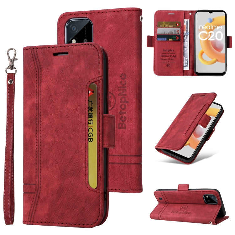 BETOPNICE Dual-side Buckle Leather Phone Case, For OPPO Reno 7 Pro 5G, For vivo Y55 5G Global / Y75 5G Global, For Realme C20 / C11 2021, For OPPO Reno 7Z 5G