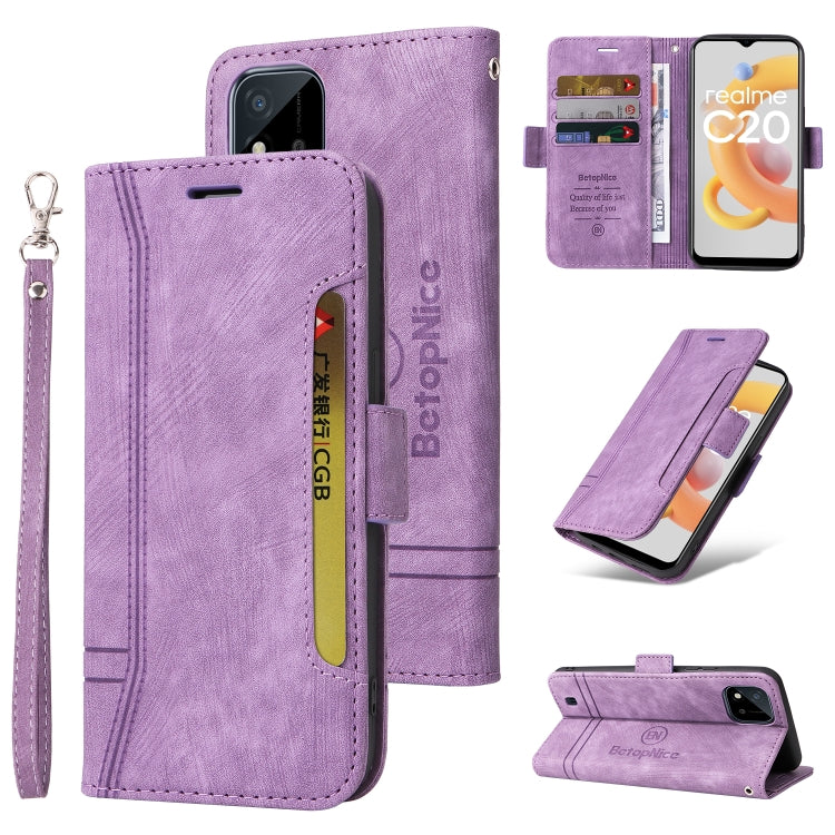 BETOPNICE Dual-side Buckle Leather Phone Case, For OPPO Reno 7 Pro 5G, For vivo Y55 5G Global / Y75 5G Global, For Realme C20 / C11 2021, For OPPO Reno 7Z 5G