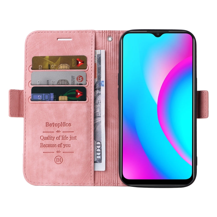 BETOPNICE Dual-side Buckle Leather Phone Case, For Realme C15, For vivo Y21 2021, For Realme 9 Pro, For vivo Y20