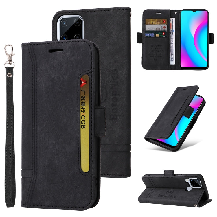 BETOPNICE Dual-side Buckle Leather Phone Case, For Realme C15, For vivo Y21 2021, For Realme 9 Pro, For vivo Y20