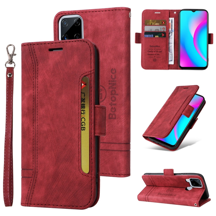 BETOPNICE Dual-side Buckle Leather Phone Case, For Realme C15, For vivo Y21 2021, For Realme 9 Pro, For vivo Y20