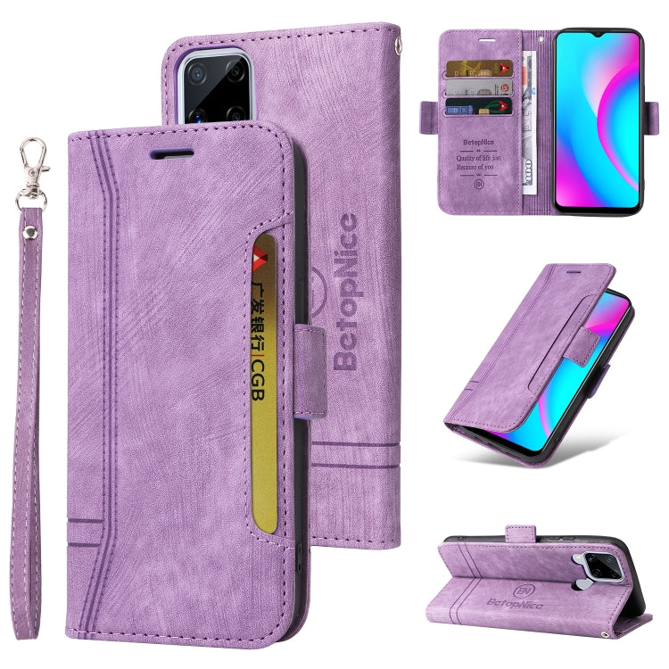 BETOPNICE Dual-side Buckle Leather Phone Case, For Realme C15, For vivo Y21 2021, For Realme 9 Pro, For vivo Y20