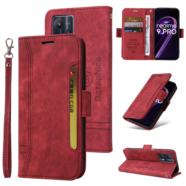 BETOPNICE Dual-side Buckle Leather Phone Case, For Realme C15, For vivo Y21 2021, For Realme 9 Pro, For vivo Y20