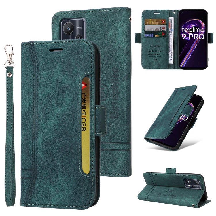 BETOPNICE Dual-side Buckle Leather Phone Case, For Realme C15, For vivo Y21 2021, For Realme 9 Pro, For vivo Y20