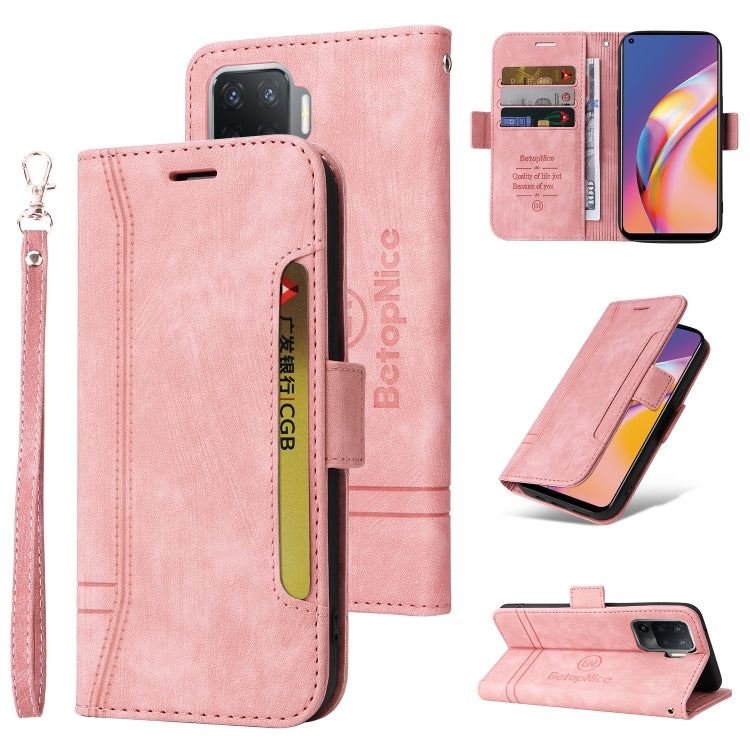 BETOPNICE Dual-side Buckle Leather Phone Case, For vivo Y15a Global, For Realme 9 Pro+, For OPPO Realme 9 Pro+, For OPPO A94 4G, For OPPO A94 5G