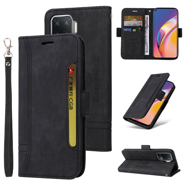 BETOPNICE Dual-side Buckle Leather Phone Case, For vivo Y15a Global, For Realme 9 Pro+, For OPPO Realme 9 Pro+, For OPPO A94 4G, For OPPO A94 5G