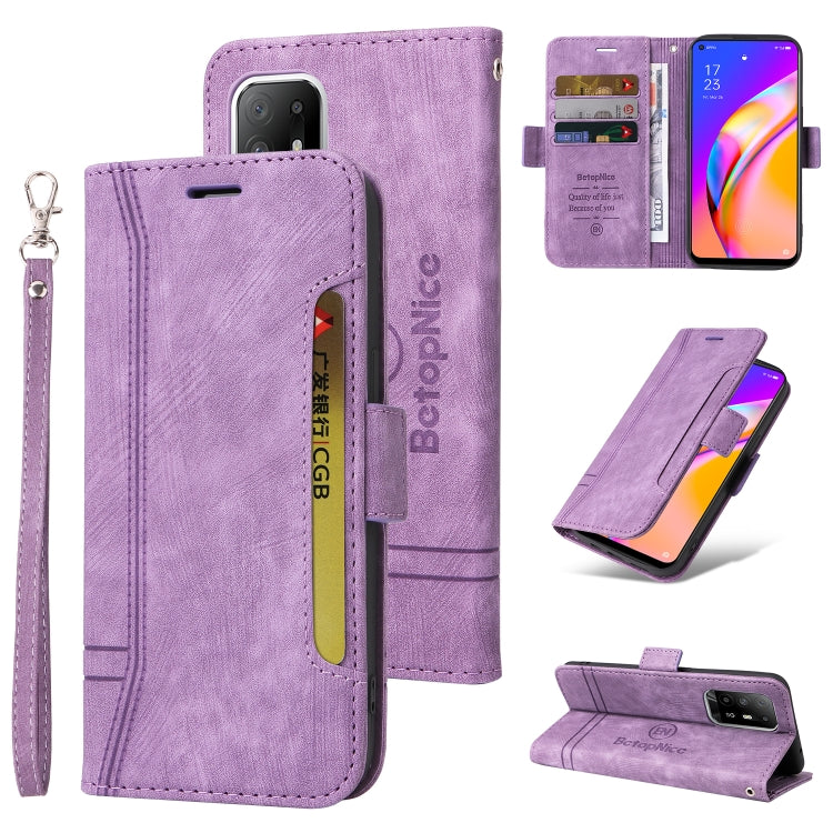 BETOPNICE Dual-side Buckle Leather Phone Case, For vivo Y15a Global, For Realme 9 Pro+, For OPPO Realme 9 Pro+, For OPPO A94 4G, For OPPO A94 5G