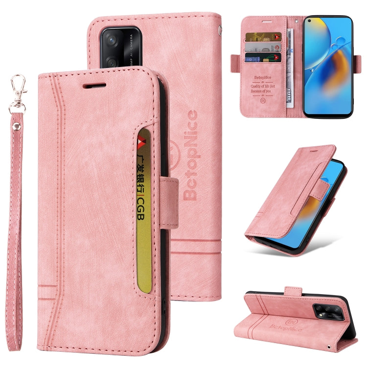 BETOPNICE Dual-side Buckle Leather Phone Case, For OPPO A93 5G CN Version, For OPPO A74 4G, For OPPO A57 5G, For OPPO A54 4G / A16 / A16s
