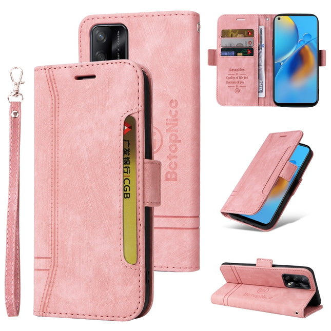 BETOPNICE Dual-side Buckle Leather Phone Case, For OPPO A74 4G, For OPPO A57 5G, For OPPO A54 4G / A16 / A16s, For OPPO A15