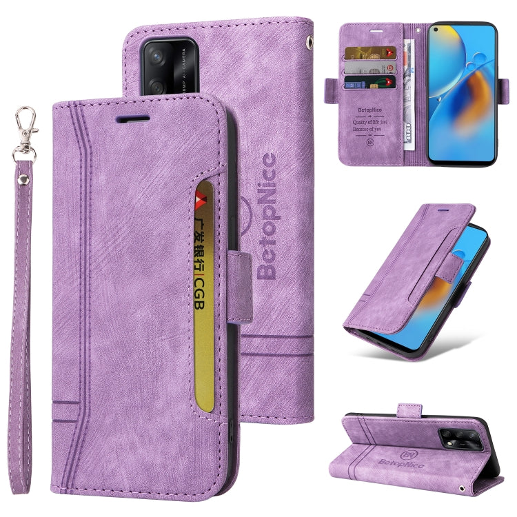 BETOPNICE Dual-side Buckle Leather Phone Case, For OPPO A93 5G CN Version, For OPPO A74 4G, For OPPO A57 5G, For OPPO A54 4G / A16 / A16s