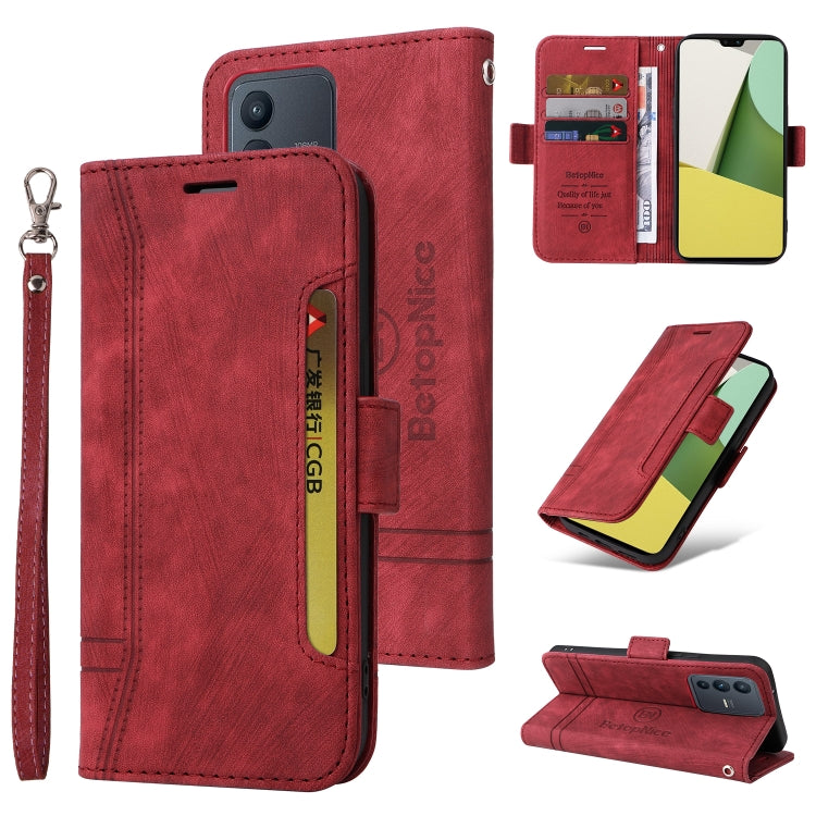 BETOPNICE Dual-side Buckle Leather Phone Case, For Realme 9i / A96 4G / A76 4G / A36 4G, For vivo S12, For OPPO Reno7 / F21 Pro, For vivo S12 Pro / V23 Pro 5G