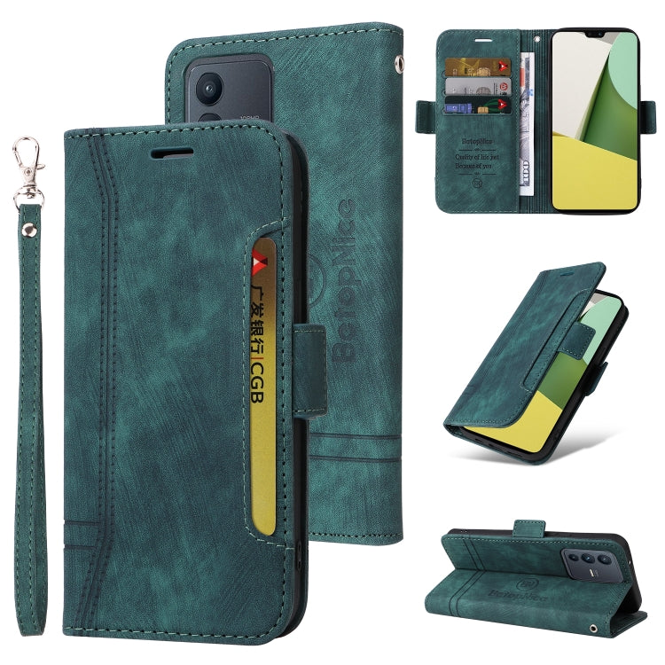 BETOPNICE Dual-side Buckle Leather Phone Case, For Realme 9i / A96 4G / A76 4G / A36 4G, For vivo S12, For OPPO Reno7 / F21 Pro, For vivo S12 Pro / V23 Pro 5G