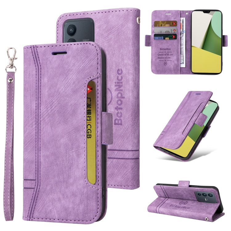 BETOPNICE Dual-side Buckle Leather Phone Case, For Realme 9i / A96 4G / A76 4G / A36 4G, For vivo S12, For OPPO Reno7 / F21 Pro, For vivo S12 Pro / V23 Pro 5G