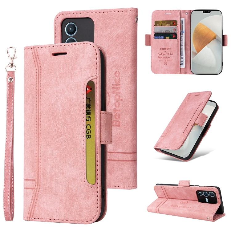BETOPNICE Dual-side Buckle Leather Phone Case, For Realme 9i / A96 4G / A76 4G / A36 4G, For vivo S12, For OPPO Reno7 / F21 Pro, For vivo S12 Pro / V23 Pro 5G