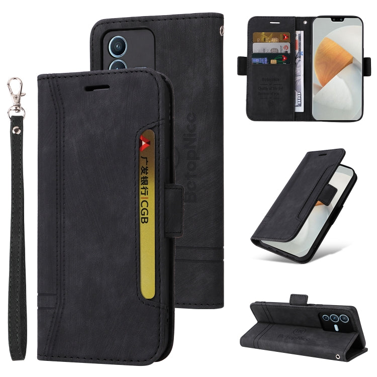 BETOPNICE Dual-side Buckle Leather Phone Case, For Realme 9i / A96 4G / A76 4G / A36 4G, For vivo S12, For OPPO Reno7 / F21 Pro, For vivo S12 Pro / V23 Pro 5G