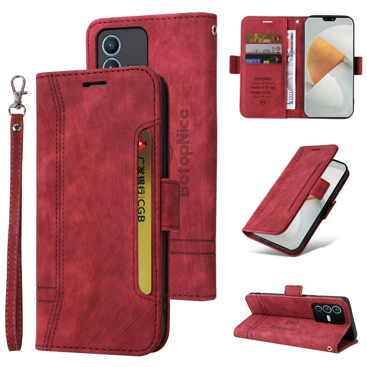 BETOPNICE Dual-side Buckle Leather Phone Case, For Realme 9i / A96 4G / A76 4G / A36 4G, For vivo S12, For OPPO Reno7 / F21 Pro, For vivo S12 Pro / V23 Pro 5G
