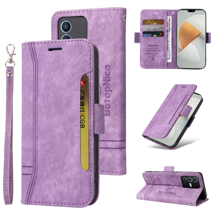 BETOPNICE Dual-side Buckle Leather Phone Case, For Realme 9i / A96 4G / A76 4G / A36 4G, For vivo S12, For OPPO Reno7 / F21 Pro, For vivo S12 Pro / V23 Pro 5G