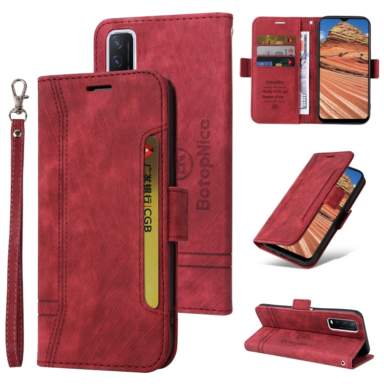 BETOPNICE Dual-side Buckle Leather Phone Case, For Realme C15, For vivo Y21 2021, For Realme 9 Pro, For vivo Y20