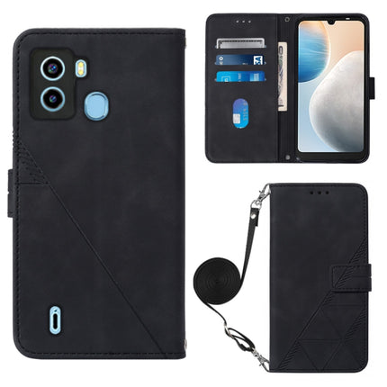 Crossbody 3D Embossed Flip Leather Phone Case, For Tecno Camon 19, For Tecno Camon 19 Neo, For Tecno Camon 19 Pro 5G, For Tecno Pop 6