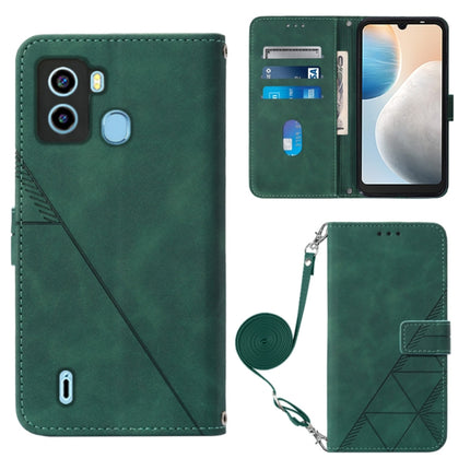 Crossbody 3D Embossed Flip Leather Phone Case, For Tecno Camon 19, For Tecno Camon 19 Neo, For Tecno Camon 19 Pro 5G, For Tecno Pop 6