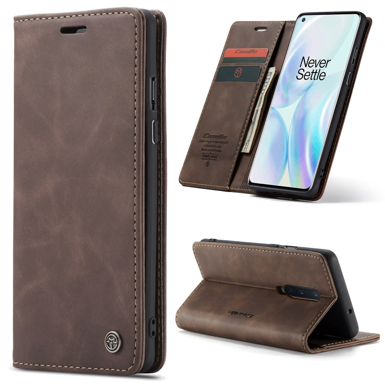 CaseMe Multifunctional Horizontal Flip Leather Case, with Card Slot & Holder & Wallet, For OnePlus 8, For OnePlus 8 Pro