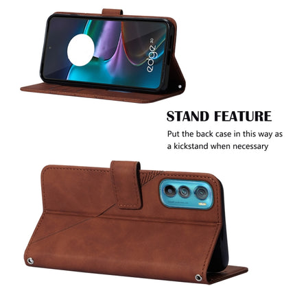 Crossbody 3D Embossed Flip Leather Phone Case, For Motorola Edge 30, For Motorola Moto G32, For Motorola Moto G62 5G, For Motorola Moto S30 Pro 5G