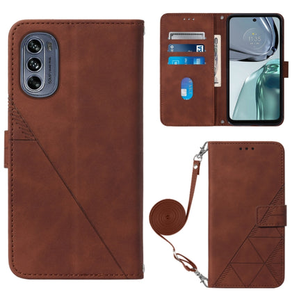 Crossbody 3D Embossed Flip Leather Phone Case, For Motorola Edge 30, For Motorola Moto G32, For Motorola Moto G62 5G, For Motorola Moto S30 Pro 5G
