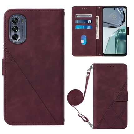 Crossbody 3D Embossed Flip Leather Phone Case, For Motorola Edge 30, For Motorola Moto G32, For Motorola Moto G62 5G, For Motorola Moto S30 Pro 5G