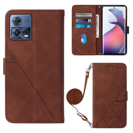 Crossbody 3D Embossed Flip Leather Phone Case, For Motorola Edge 30, For Motorola Moto G32, For Motorola Moto G62 5G, For Motorola Moto S30 Pro 5G