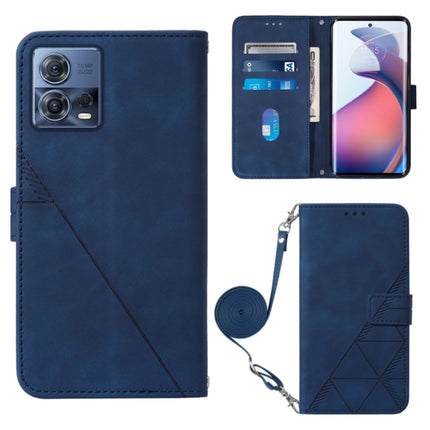 Crossbody 3D Embossed Flip Leather Phone Case, For Motorola Edge 30, For Motorola Moto G32, For Motorola Moto G62 5G, For Motorola Moto S30 Pro 5G
