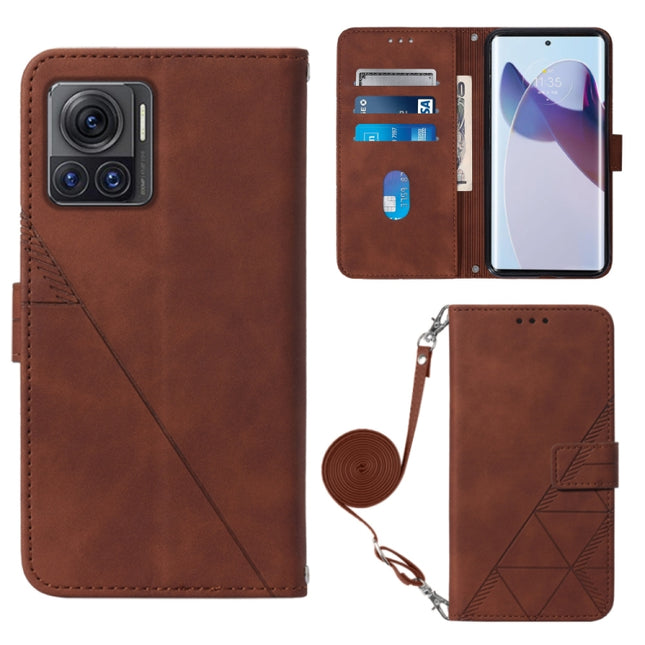 Crossbody 3D Embossed Flip Leather Phone Case, For Motorola Moto X30 Pro 5G, For vivo S10e 5G / V23e 4G&5G /Y75 4G, For vivo Y02s, For vivo Y77 5G