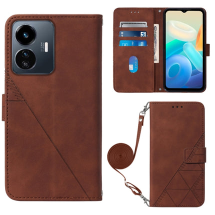 Crossbody 3D Embossed Flip Leather Phone Case, For Motorola Moto X30 Pro 5G, For vivo S10e 5G / V23e 4G&5G /Y75 4G, For vivo Y02s, For vivo Y77 5G