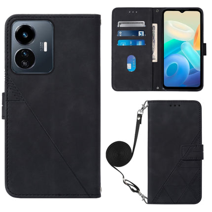 Crossbody 3D Embossed Flip Leather Phone Case, For Motorola Moto X30 Pro 5G, For vivo S10e 5G / V23e 4G&5G /Y75 4G, For vivo Y02s, For vivo Y77 5G