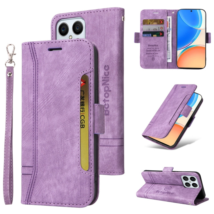 BETOPNICE Dual-side Buckle Leather Phone Case, For Honor X8, For Motorola Moto G52 / G82, For Huawei nova 8i, For Motorola Moto E32
