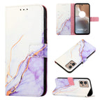 For Motorola Moto G32 / White Purple