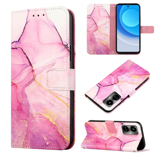 PT003 Marble Pattern Flip Leather Phone Case, For Tecno Camon 19, For Tecno Camon 19 Neo, For Tecno Camon 19 Pro 5G, For Tecno Pop 6