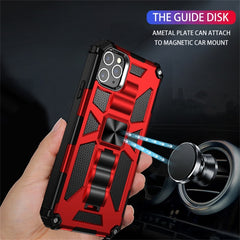 Armor Shockproof TPU + PC Magnetic Protective Case with Holder, For iPhone 11, For iPhone 11 Pro, For iPhone 11 Pro Max