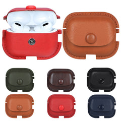 Litchi Texture PU Leather Earphone Protective Case with Hook, For AirPods Pro 2 with Hook