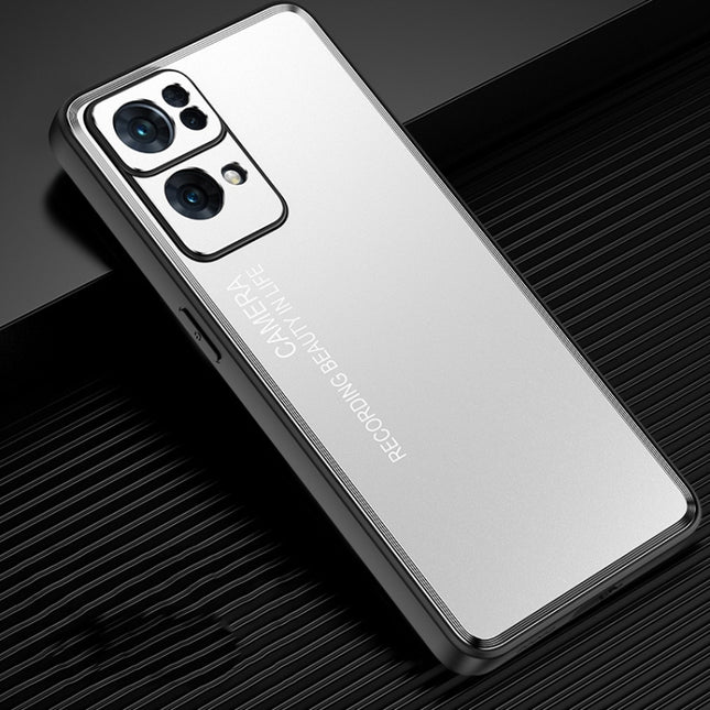 Frosted Metal Phone Case, For OPPO Reno7 Pro, For OPPO Reno7