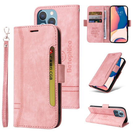 BETOPNICE Dual-side Buckle Leather Phone Case, For iPhone 14, For iPhone 14 Plus, For iPhone 14 Pro, For iPhone 14 Pro Max