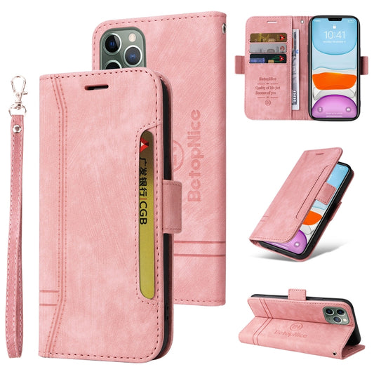 BETOPNICE Dual-side Buckle Leather Phone Case, For iPhone 11 Pro, For iPhone 11 Pro Max, For iPhone X / XS, For iPhone XR