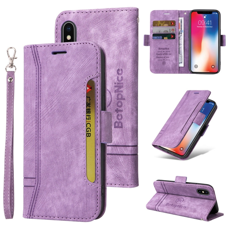BETOPNICE Dual-side Buckle Leather Phone Case, For iPhone 11 Pro, For iPhone 11 Pro Max, For iPhone X / XS, For iPhone XR